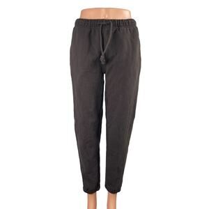 Set Active Women's Brown Drawstring High Rise Tapered Athletic Trousers Pants S